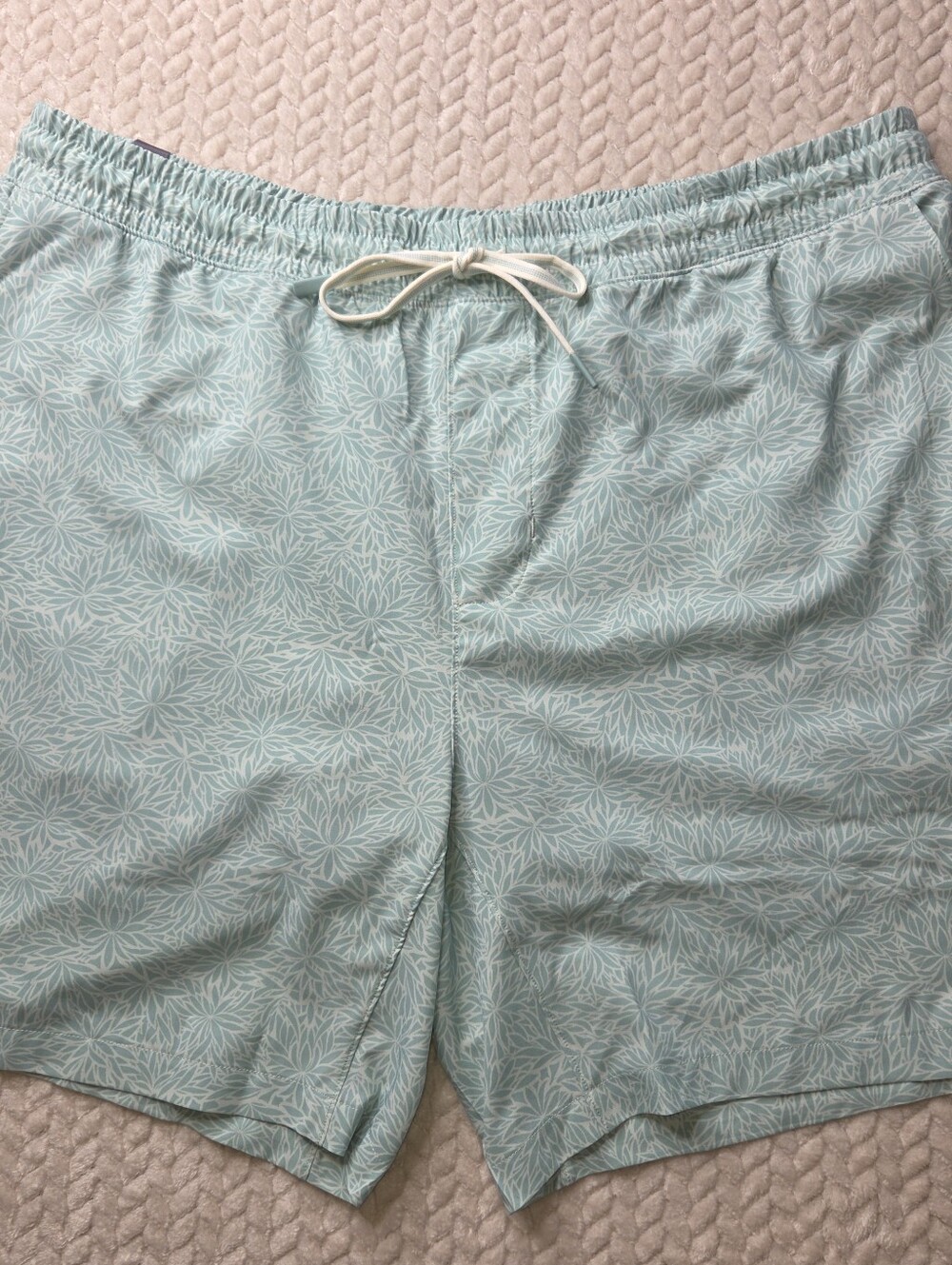 Faherty 7" Shorelite Lined Swim Trunks in Tidal Frond Men's 2XL XXL NWT